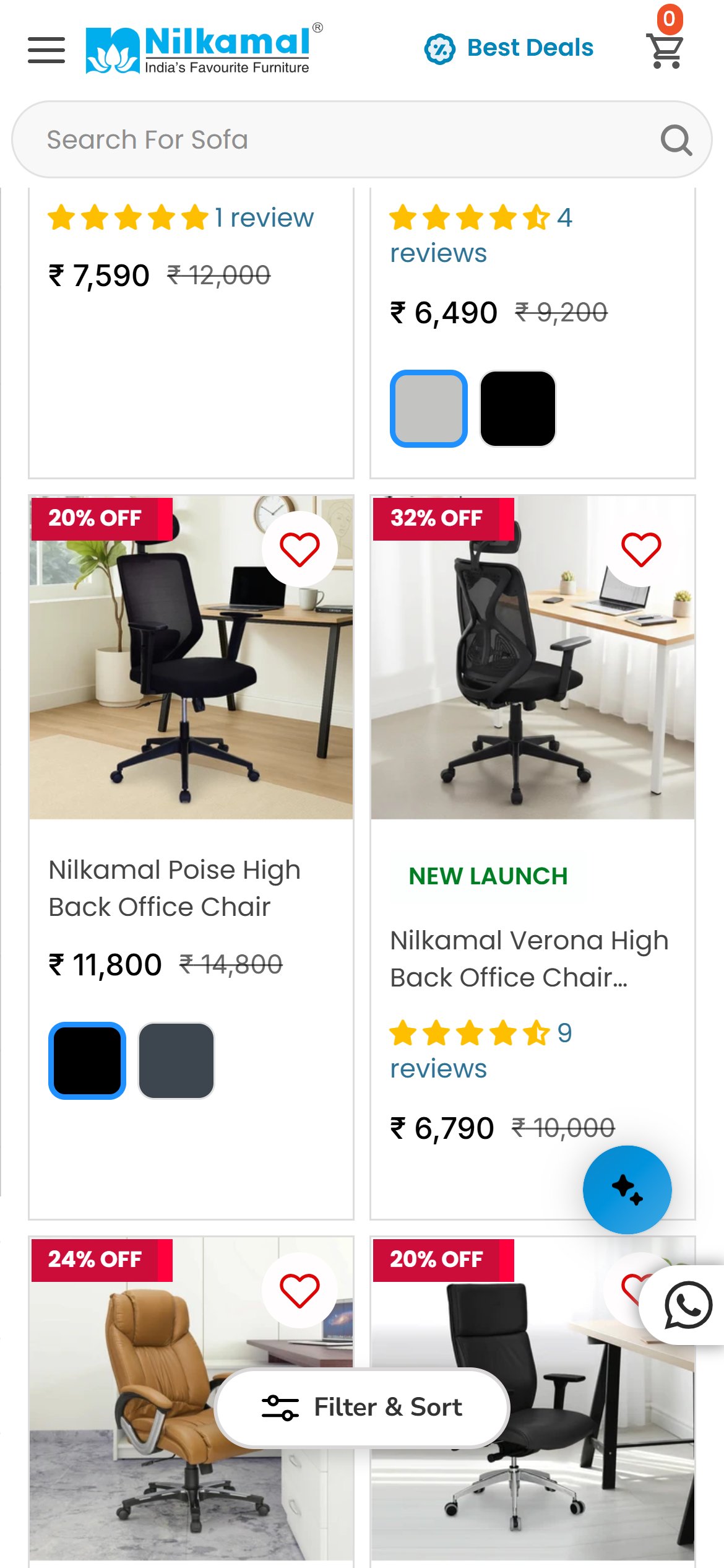 Nilkamal Furniture — Mobile