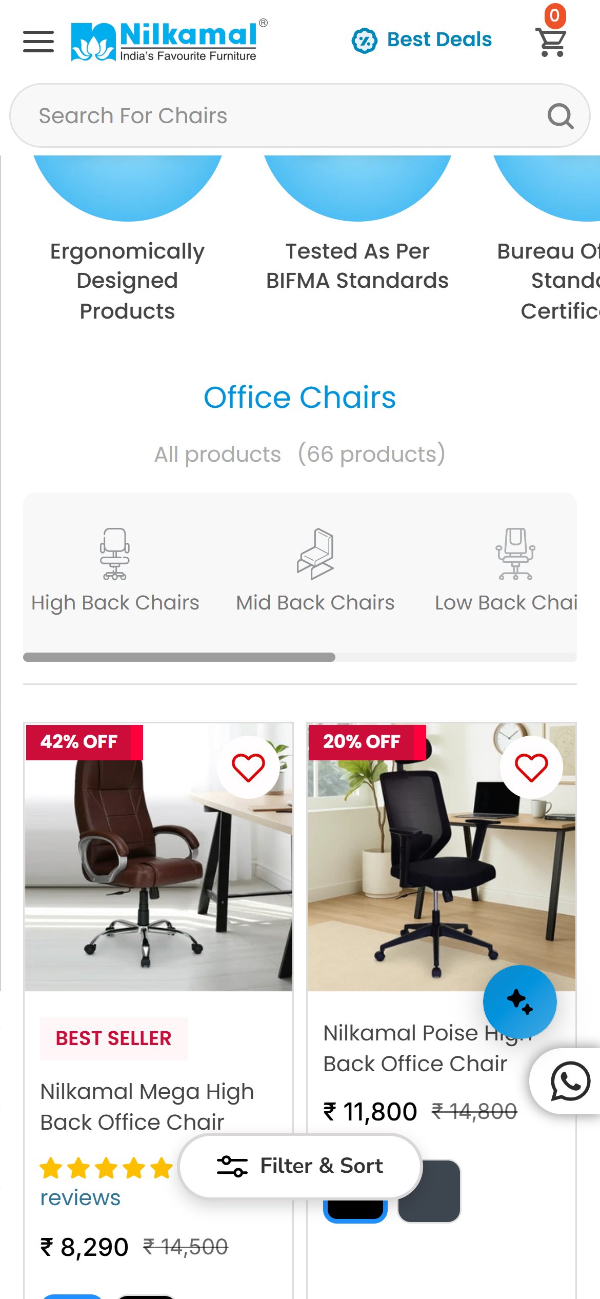 Nilkamal Furniture — Mobile